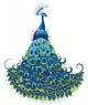 Peacock Vector Background Wall Decal
