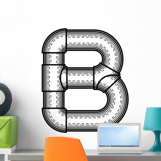 Steampunk Font Wall Decal Design 4