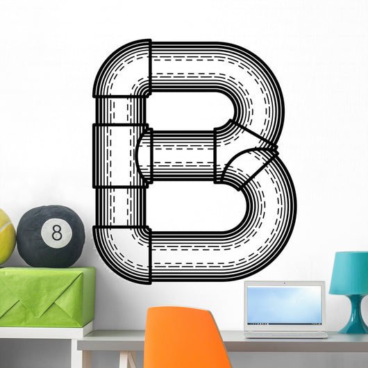 Steampunk Font Wall Decal Design 4