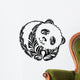decorative silhouette of panda Wall Decal