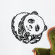 decorative silhouette of panda Wall Decal