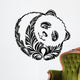decorative silhouette of panda Wall Decal