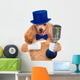 Dog with a Microphone Wall Decal