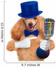 Dog with a Microphone Wall Decal