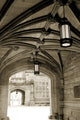 Arch with lamps at Princeton university dorm, New Jersey Wall Mural