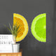 Orange and Lime Wall Decal