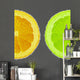 Orange and Lime Wall Decal