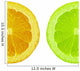 Orange and Lime Wall Decal
