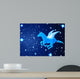 Pegasus Flying Night Wall Decal