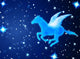 Pegasus Flying Night Wall Decal
