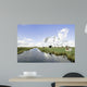 Typical wide dutch landscape with meadows, water and cloudscapes 