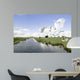 Typical wide dutch landscape with meadows, water and cloudscapes 