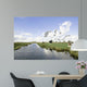 Typical wide dutch landscape with meadows, water and cloudscapes 