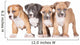 Four Puppies Wall Mural