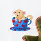 Wonderland Teacup Dormouse Wall Decal