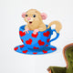 Wonderland Teacup Dormouse Wall Decal