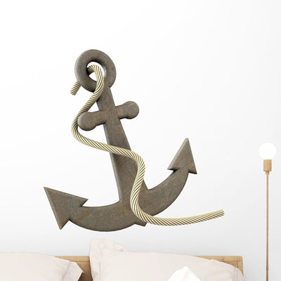 3D Icon Anker Wall Decal shown on a wall