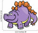 Vector Illustration of Cartoon Dinosaur 