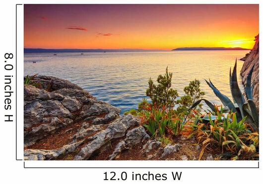 Amazing Sunset on a Seamakarskadalamatiacroatia 