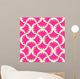 Seamless Pink Vector Pattern Wall Decal