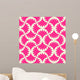 Seamless Pink Vector Pattern Wall Decal