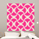 Seamless Pink Vector Pattern Wall Decal
