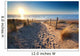 path to sand beach in North sea 