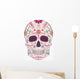 Day of the Dead skull with ornament Wall Decal
