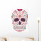 Day of the Dead skull with ornament Wall Decal