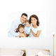 Beautiful happy family - isolated over a white background 