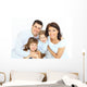 Beautiful happy family - isolated over a white background 