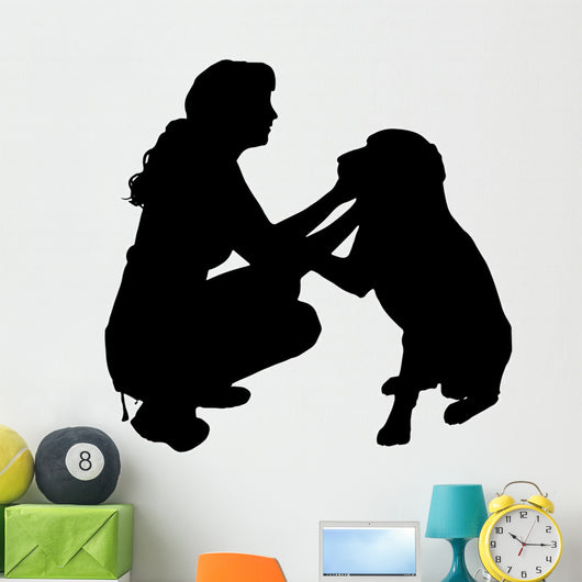 Vector silhouette of a woman. 