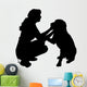 Vector silhouette of a woman. 