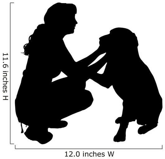 Vector silhouette of a woman. 