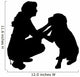 Vector silhouette of a woman. 