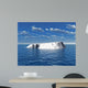 The big iceberg on  the open ocean - 3d landscape scene. 