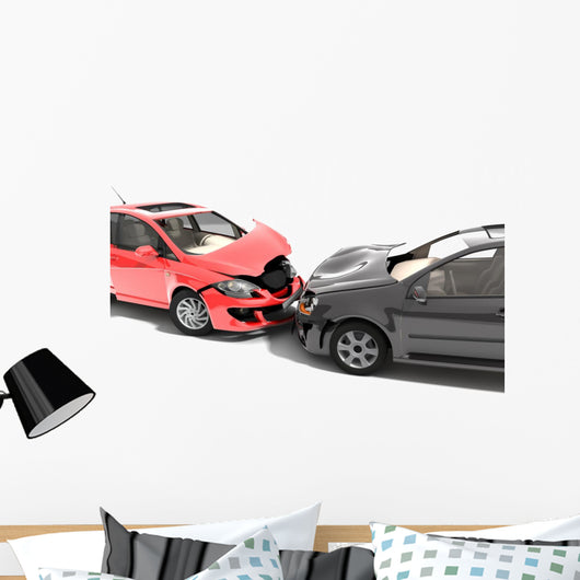 Car accident Wall Decal