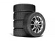 Wheels isolated on white. 3d illustration. Wall Decal