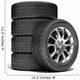 Wheels isolated on white. 3d illustration. Wall Decal