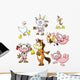 Farm Animals Funny Cartoon Wall Decal Sticker Set