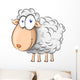 sheep cartoon Wall Decal