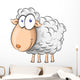 sheep cartoon Wall Decal