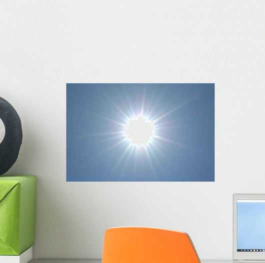 White Sun Wall Decal