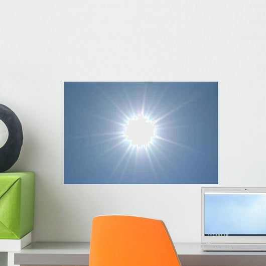 White Sun Wall Decal