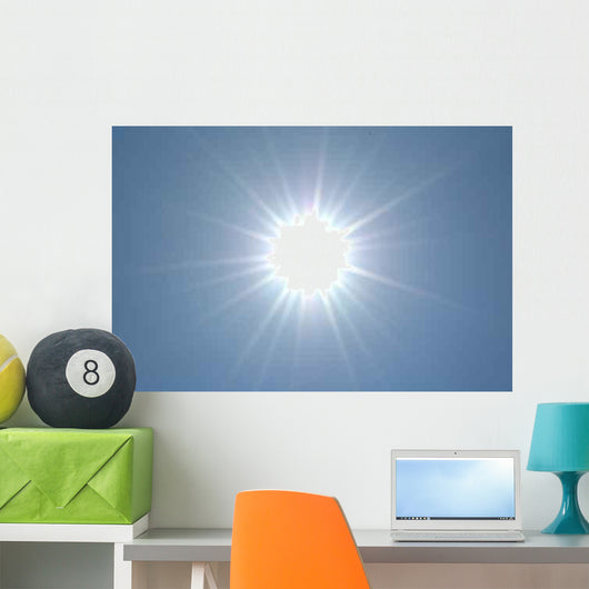 White Sun Wall Decal