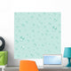 Drops Seamless Pattern Blue Wall Decal