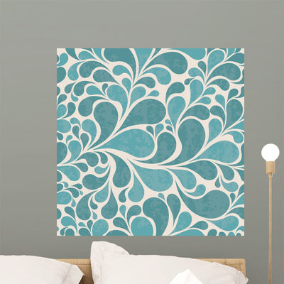 Retro Seamless with Texture Wall Decal Design 1 shown on a wall