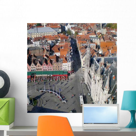Bruges Belgium Aerial Wall Decal