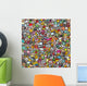 Icons Seamless Pattern Wall Decal