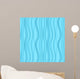 Blue Seamless Wavy Texture Wall Decal